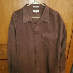 Chereskin Faux Suede Dress Shirt